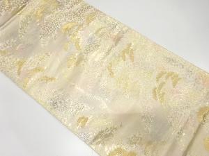 アンティーク　松に紅葉模様織り出し袋帯（材料）